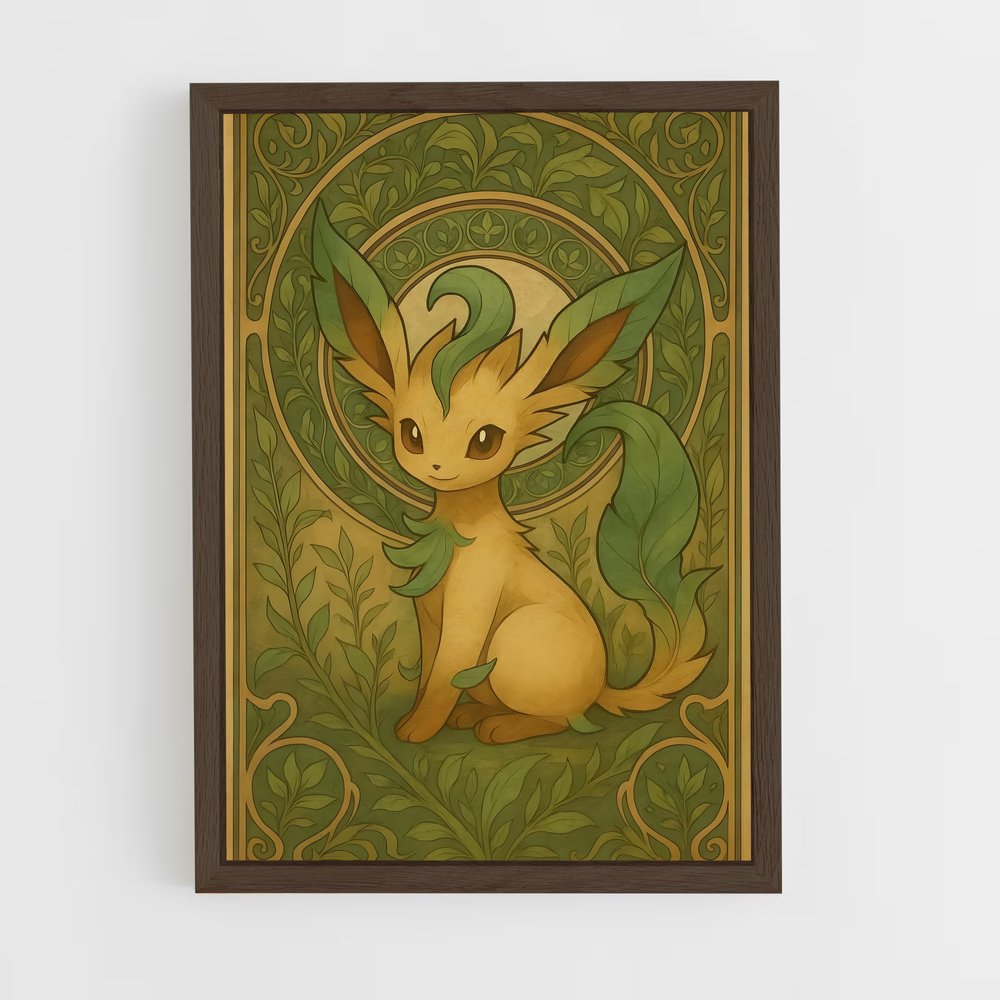 ap-leafeon-9 cadre Bois foncé