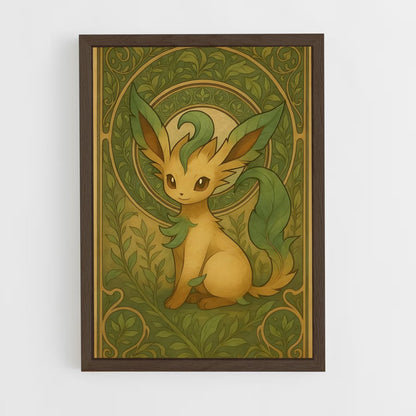 ap-leafeon-9 cadre Bois foncé