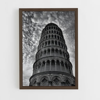 ap-leaning tower pisa-10 cadre Bois foncé