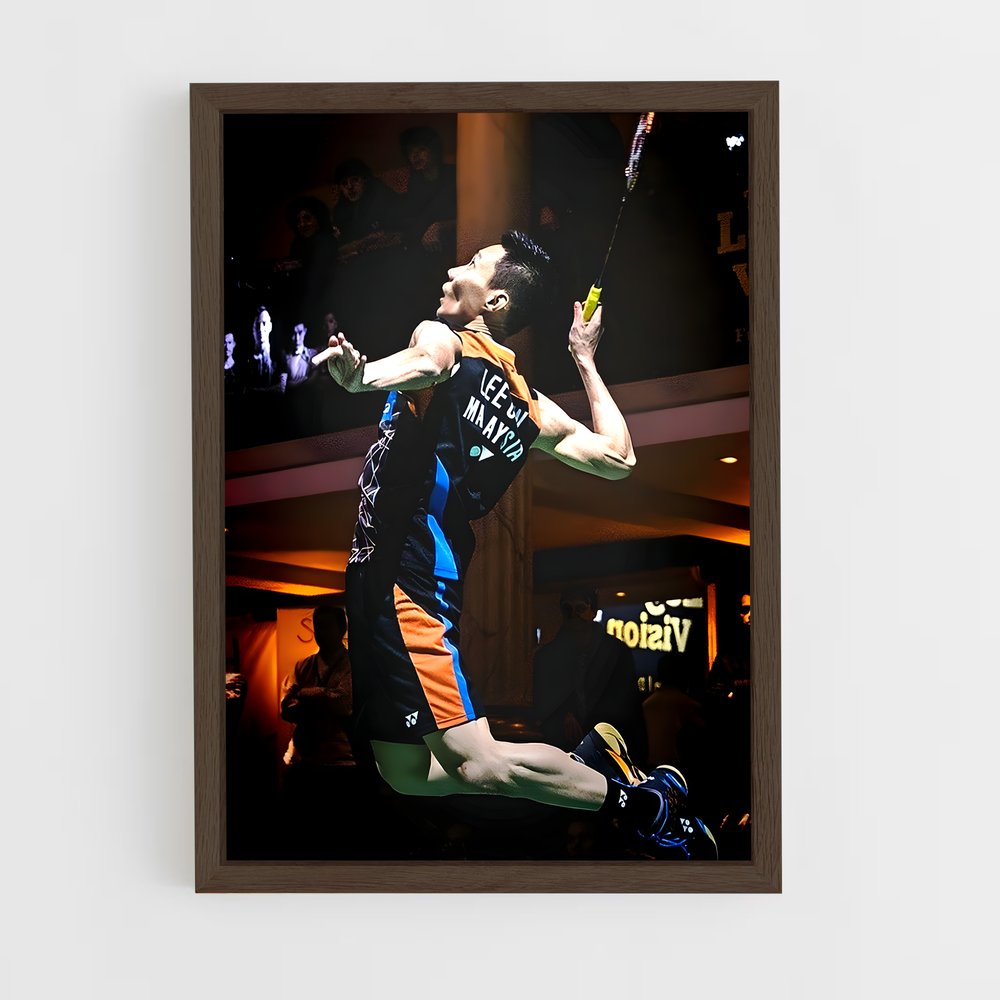 ap-lee chong wei-3 cadre Bois foncé