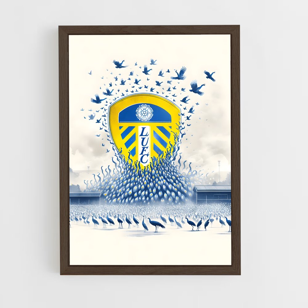 ap-leeds united fc-1 cadre Bois foncé
