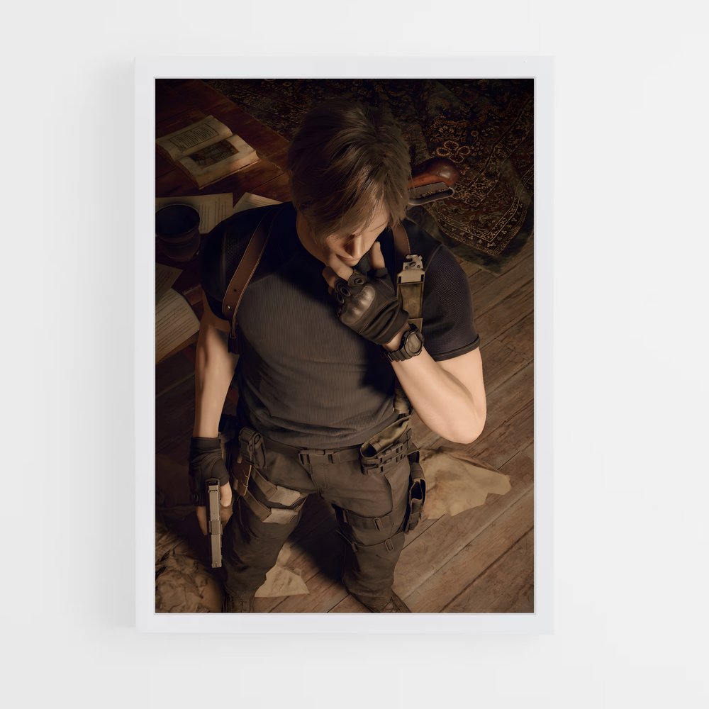 ap-leon kennedy-3 cadre Blanc