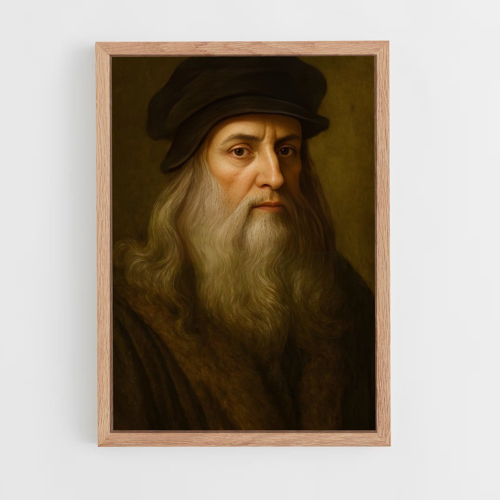 ap-leonardo da vinci-1 cadre Bois clair