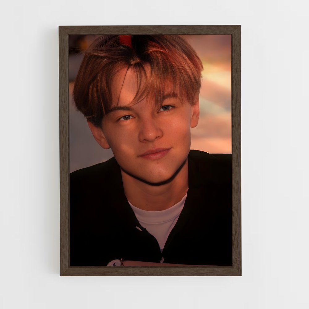 ap-leonardo dicaprio-13 cadre Bois foncé