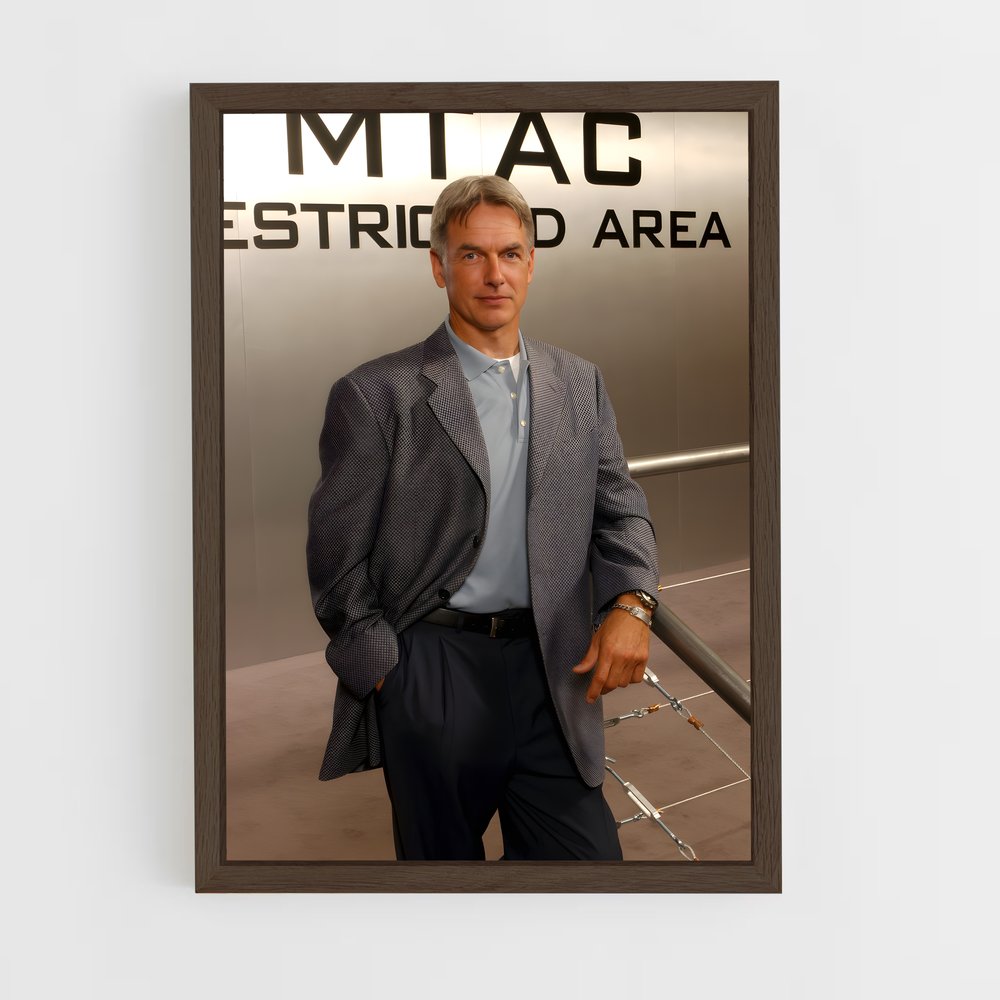 ap-leroy jethro gibbs-1 cadre Bois foncé