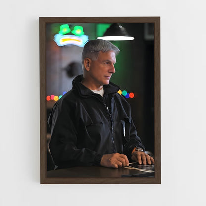 ap-leroy jethro gibbs-5 cadre Bois foncé