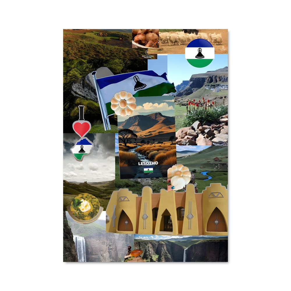 Poster Collage Lesotho