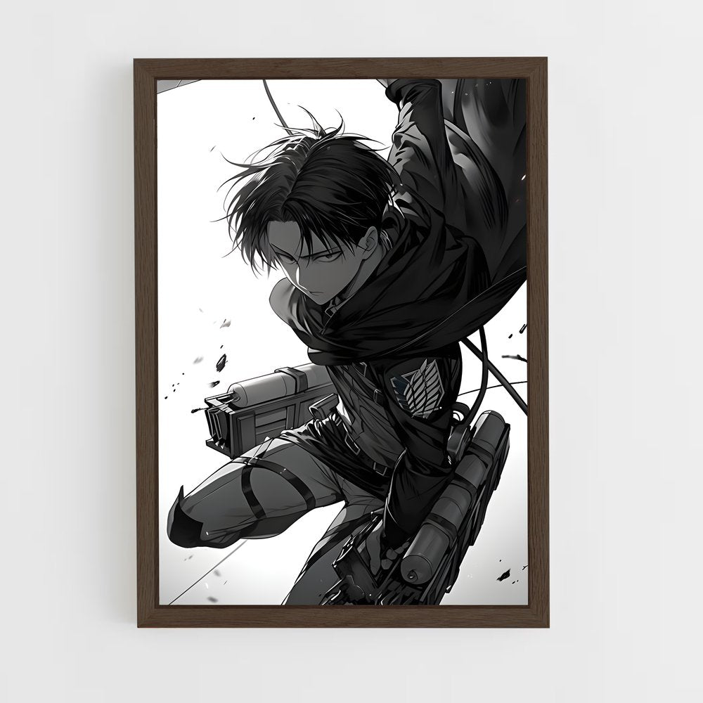 ap-levi ackerman-4 cadre Bois foncé
