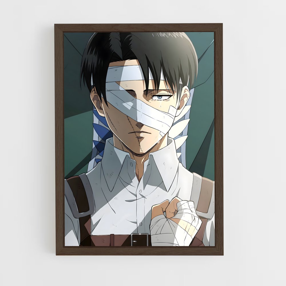 ap-levi ackerman-5 cadre Bois foncé