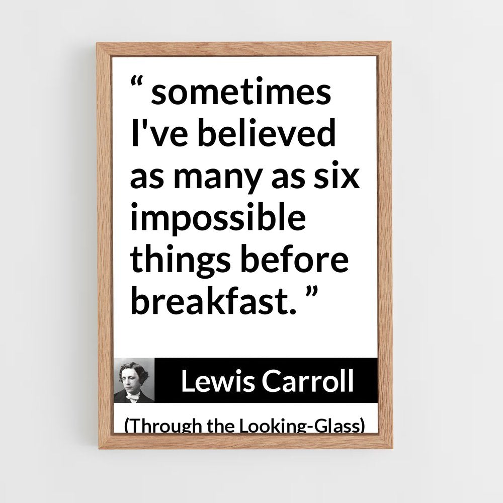 ap-lewis carroll-3 cadre Bois clair