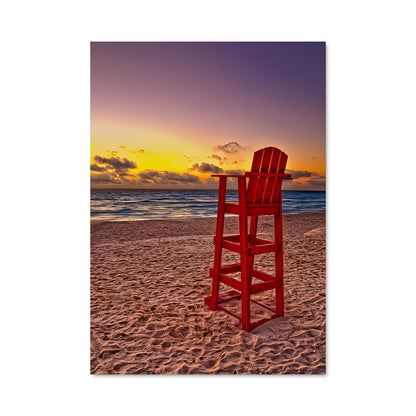 Poster Garde-Côte au Crépuscule