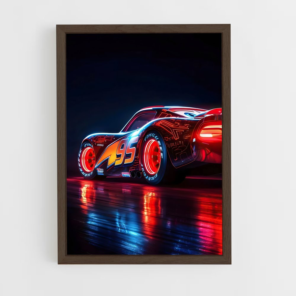 ap-lightning mcqueen-1 cadre Bois foncé
