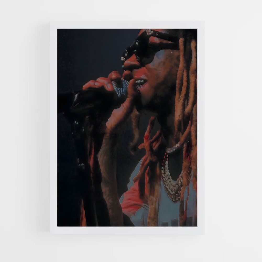 ap-lil wayne-6 cadre Blanc