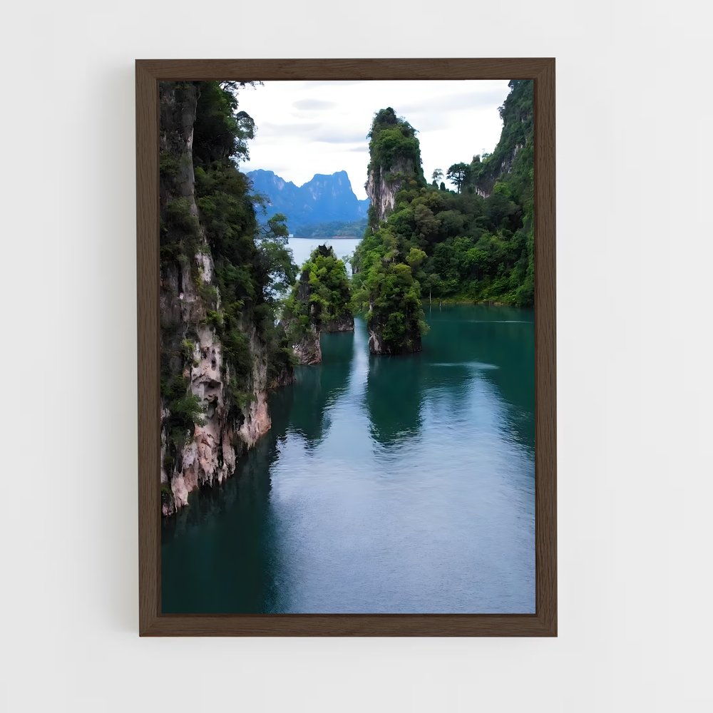 ap-limestone cliff-3 cadre Bois foncé