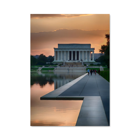 Poster Coucher de Soleil à Lincoln