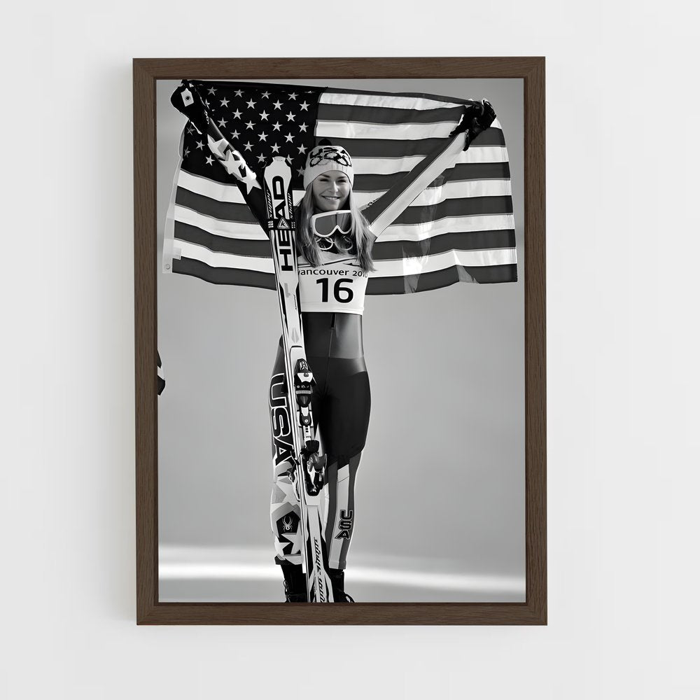 ap-lindsey vonn-4 cadre Bois foncé