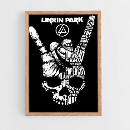 ap-linkin park-4 cadre Bois clair