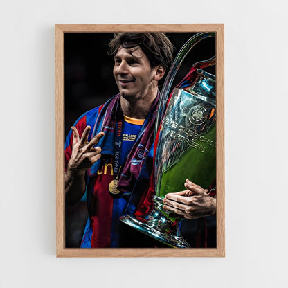 ap-lionel messi-1 cadre Bois clair