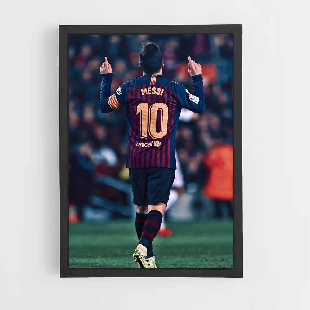 ap-lionel messi-16 cadre Noir