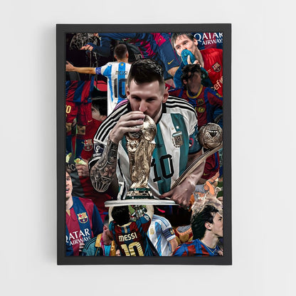 ap-lionel messi-3 cadre Noir