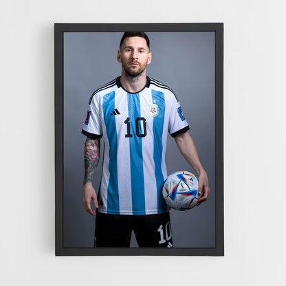 ap-lionel messi-8 cadre Noir