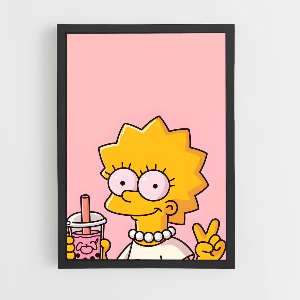 ap-lisa simpson-1 cadre Noir