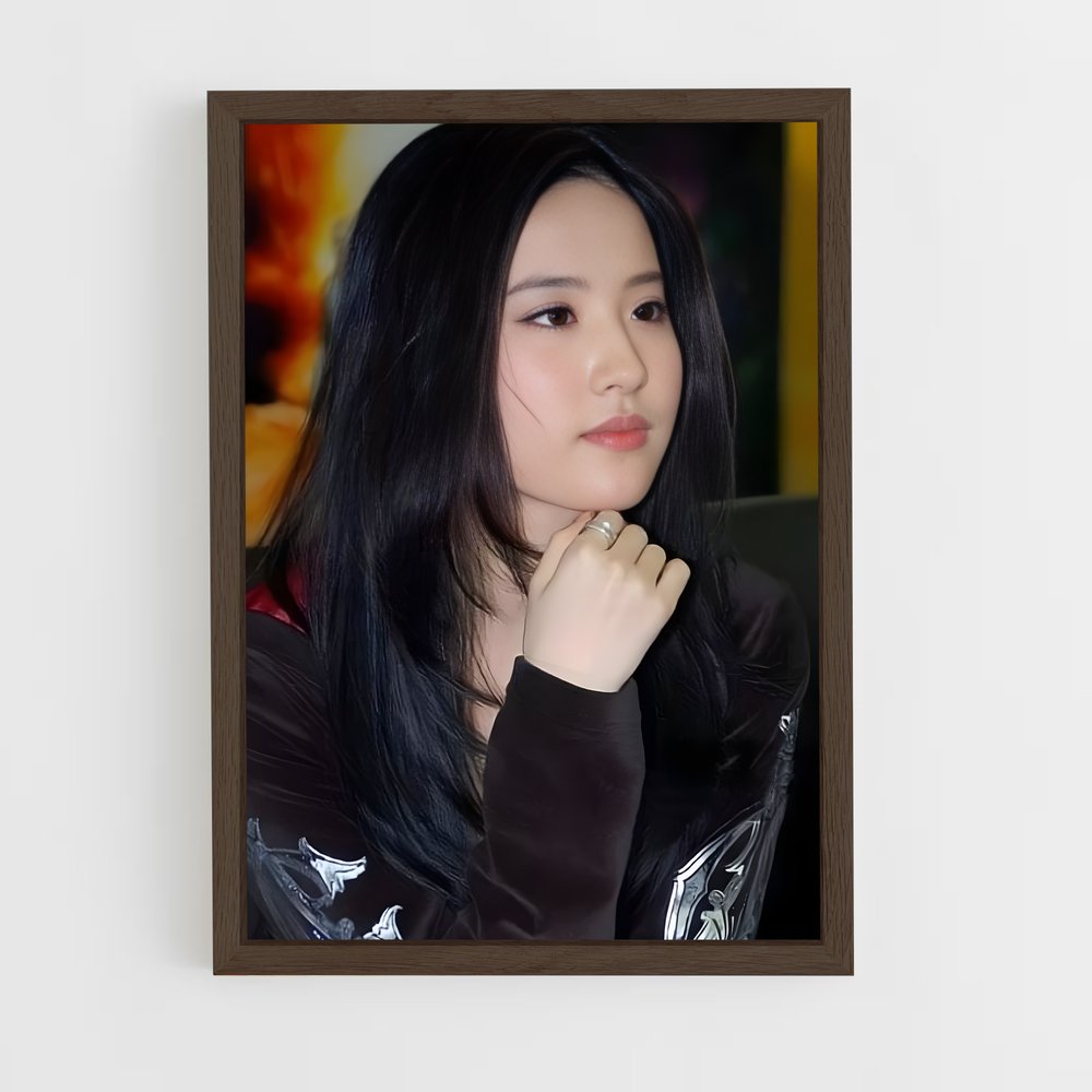 ap-liu yifei-8 cadre Bois foncé