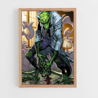 ap-lizard spider-man-1 cadre Bois clair