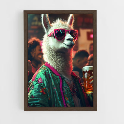 ap-llama-5 cadre Bois foncé