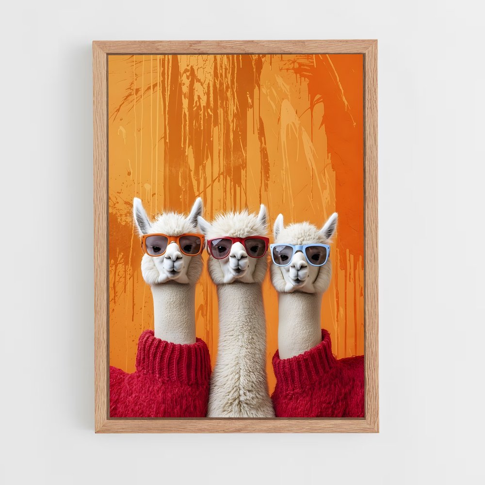 ap-llama-8 cadre Bois clair