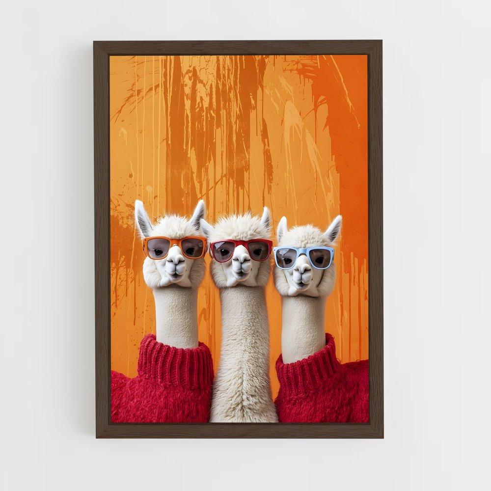 ap-llama-8 cadre Bois foncé