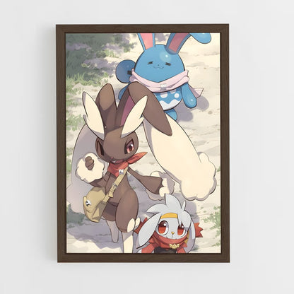 ap-lopunny-1 cadre Bois foncé