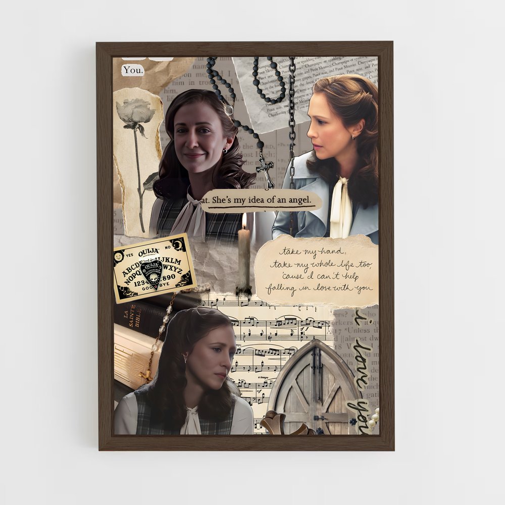 ap-lorraine warren-5 cadre Bois foncé