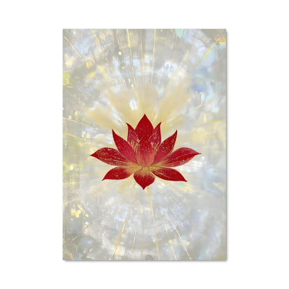 Poster Fleur de Lotus Rouge