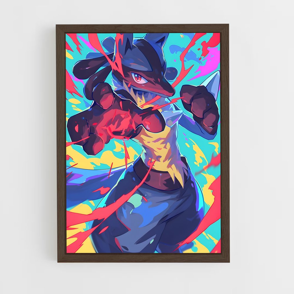 ap-lucario-3 cadre Bois foncé