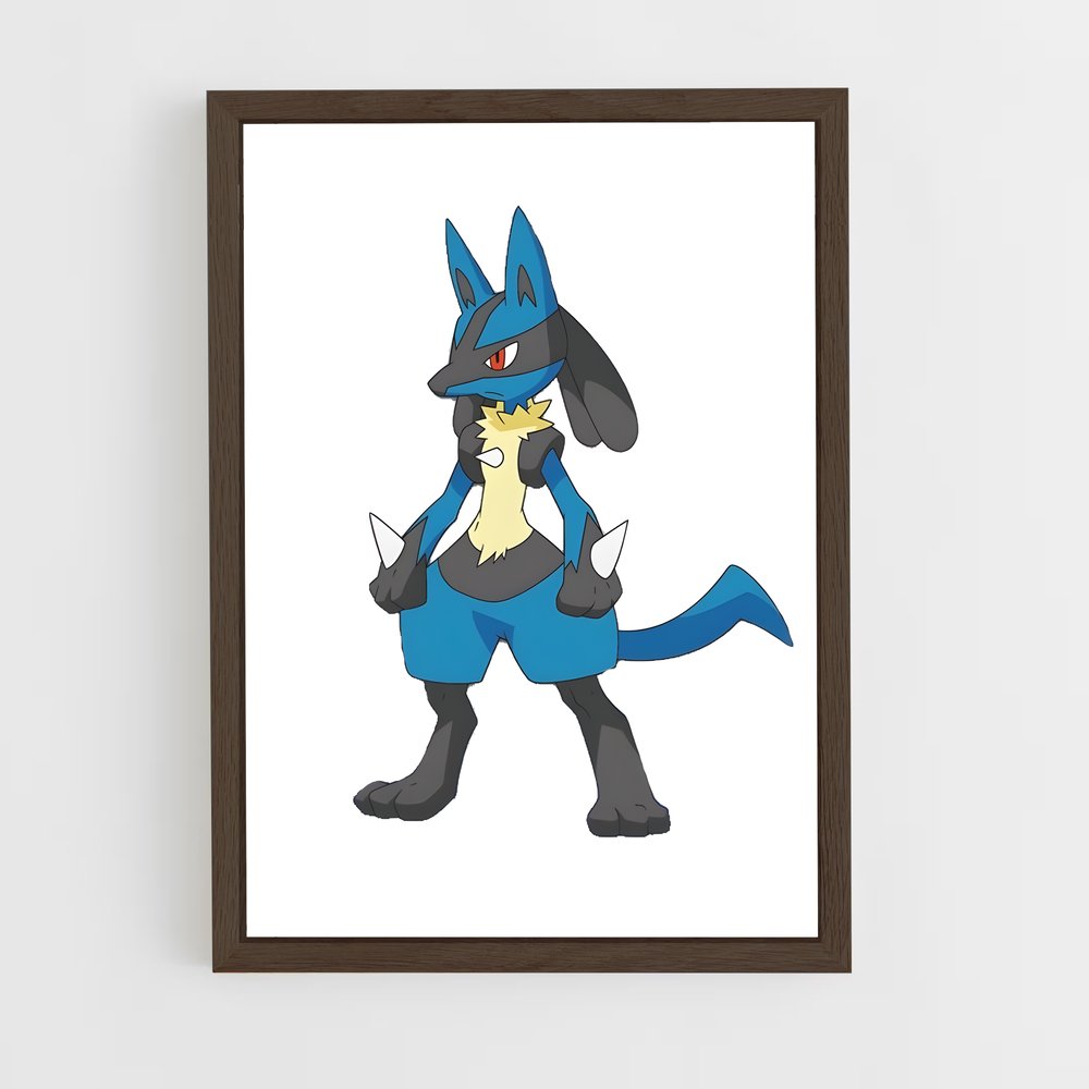 ap-lucario-5 cadre Bois foncé