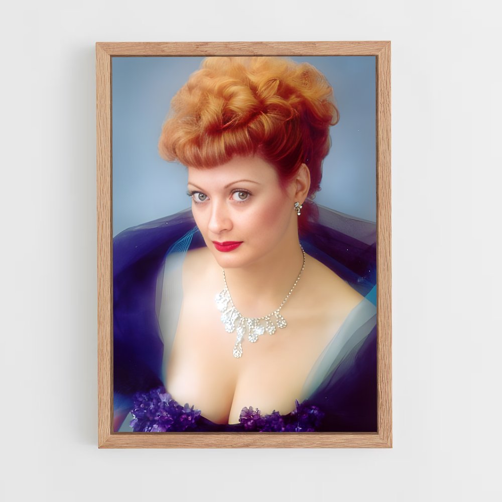 ap-lucille ball-1 cadre Bois clair