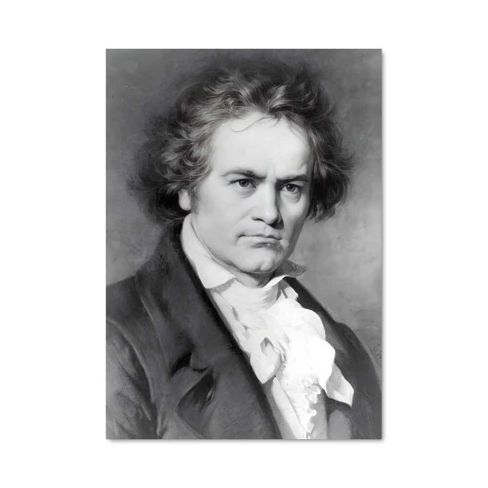 Poster Beethoven en Noir et Blanc