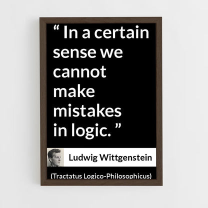ap-ludwig wittgenstein-8 cadre Bois foncé