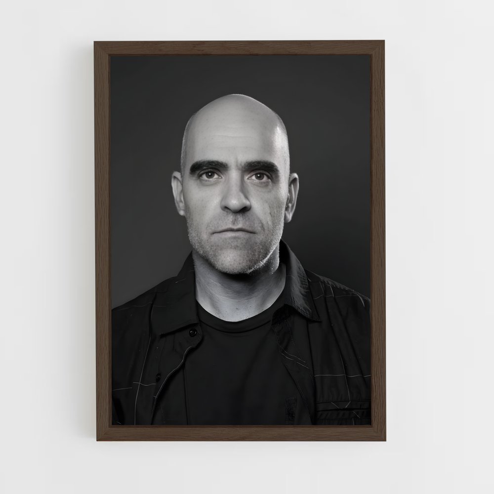 ap-luis tosar-4 cadre Bois foncé