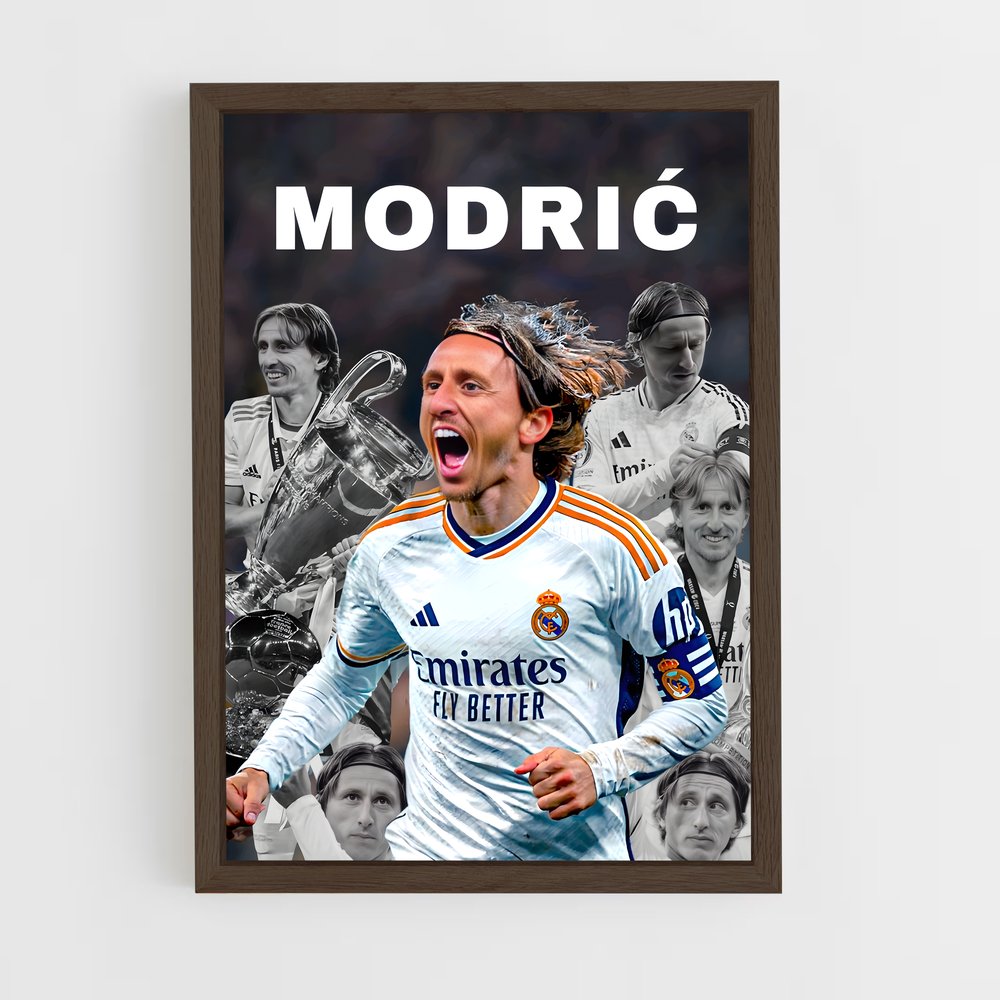 ap-luka modric-4 cadre Bois foncé