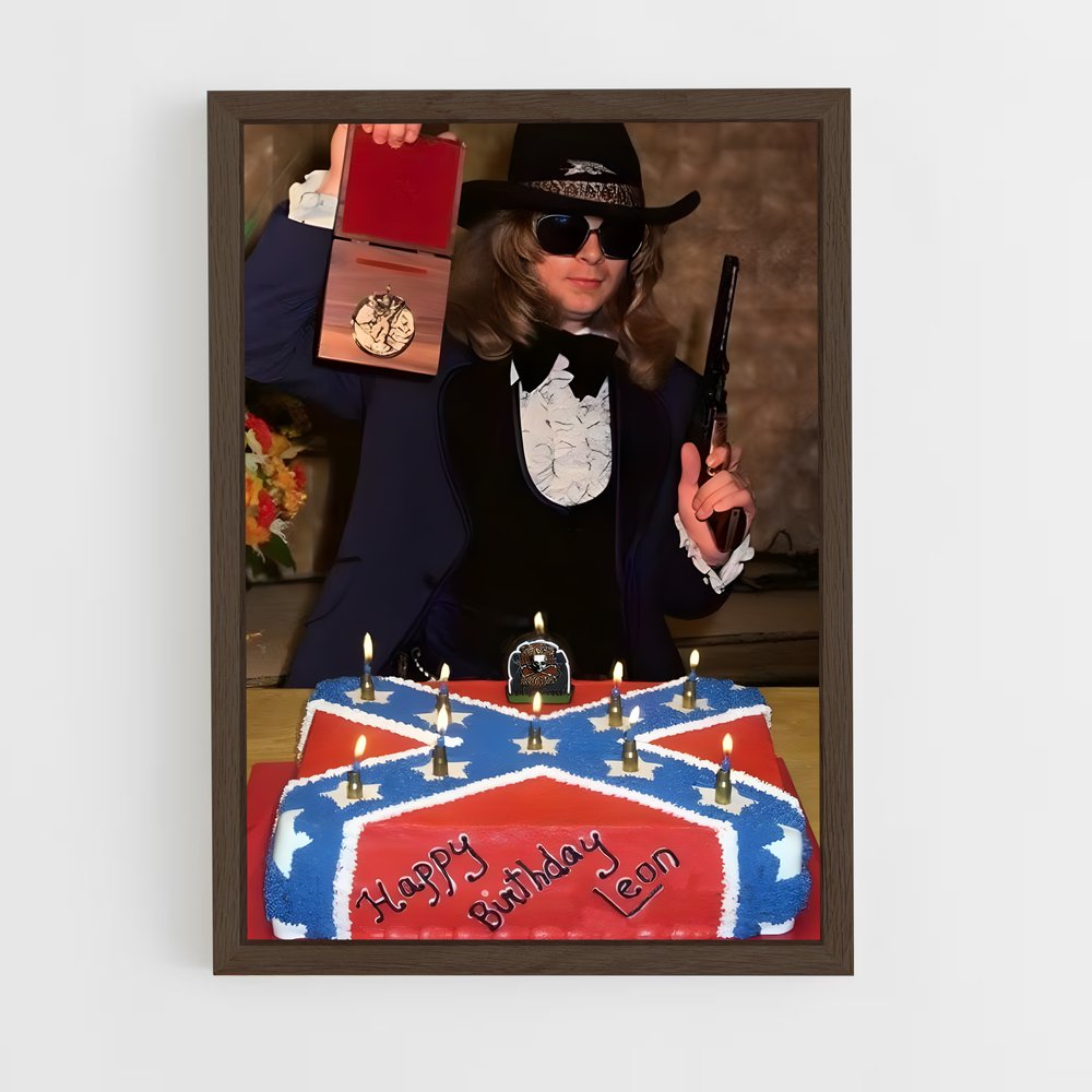 ap-lynyrd skynyrd-5 cadre Bois foncé