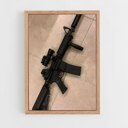 ap-m4 carbine-1 cadre Bois clair