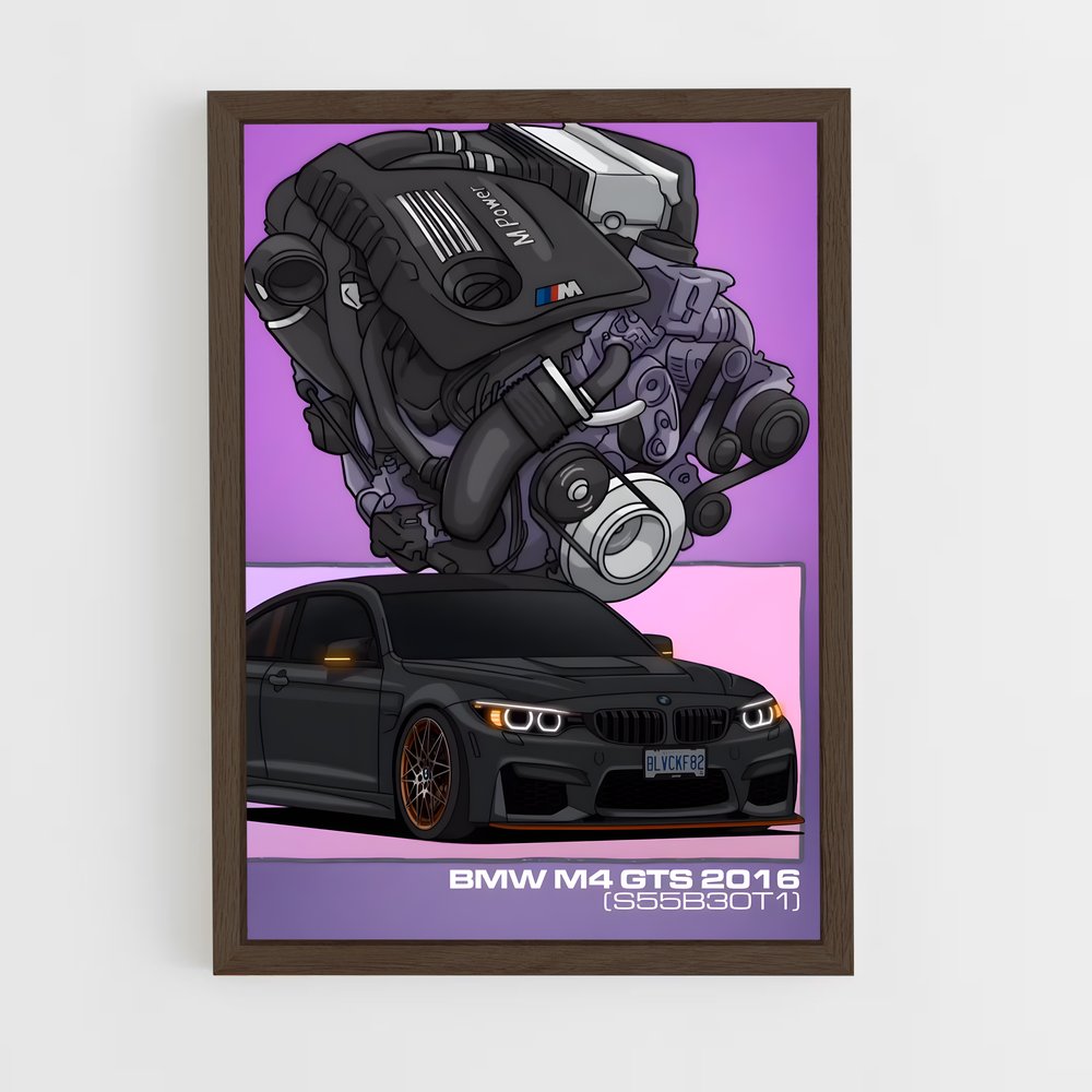ap-m4 gts-4 cadre Bois foncé