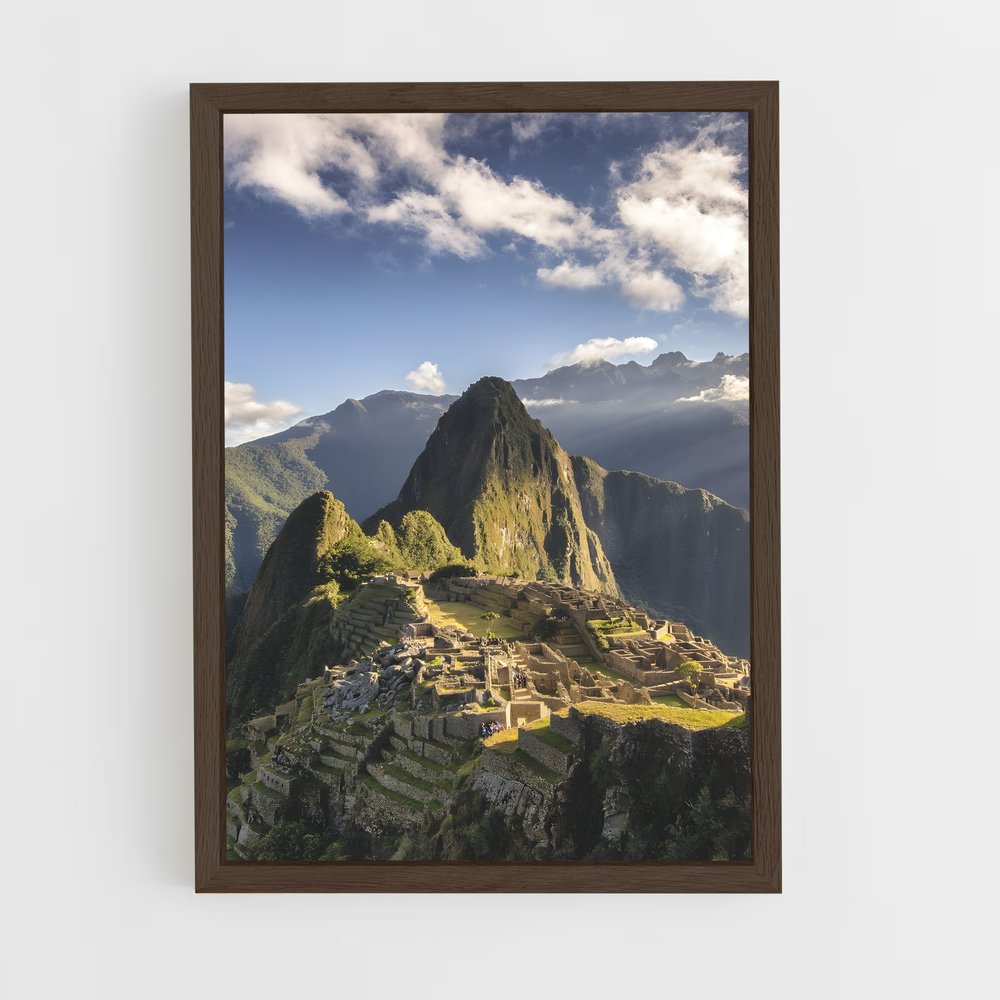 ap-machu picchu-1 cadre Bois foncé