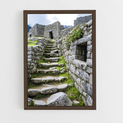 ap-machu picchu-16 cadre Bois foncé