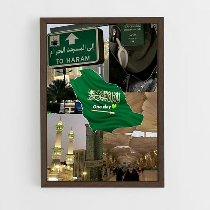 ap-makkah-13 cadre Bois foncé