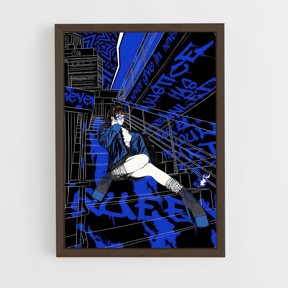 ap-makoto niijima-3 cadre Bois foncé
