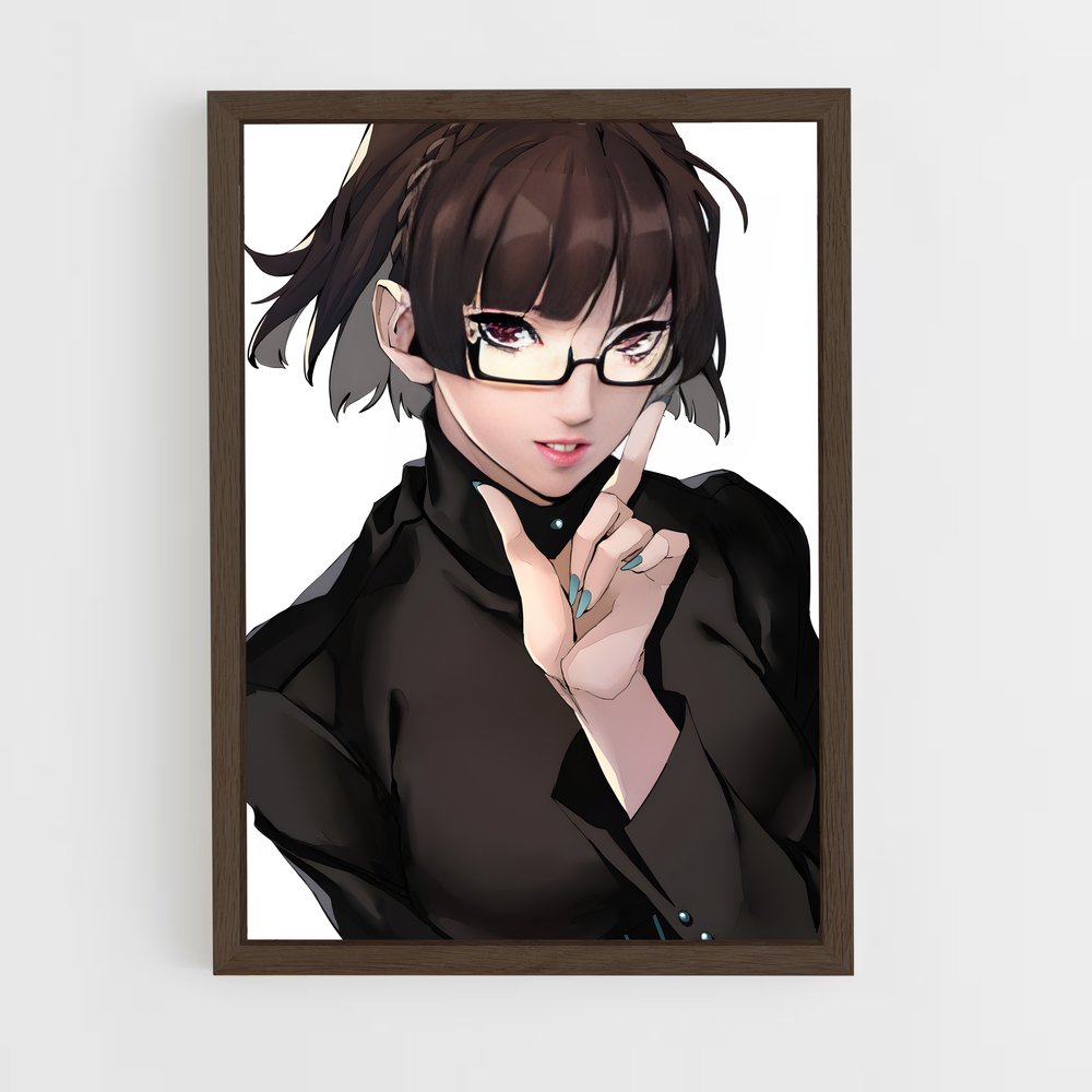 ap-makoto niijima-6 cadre Bois foncé