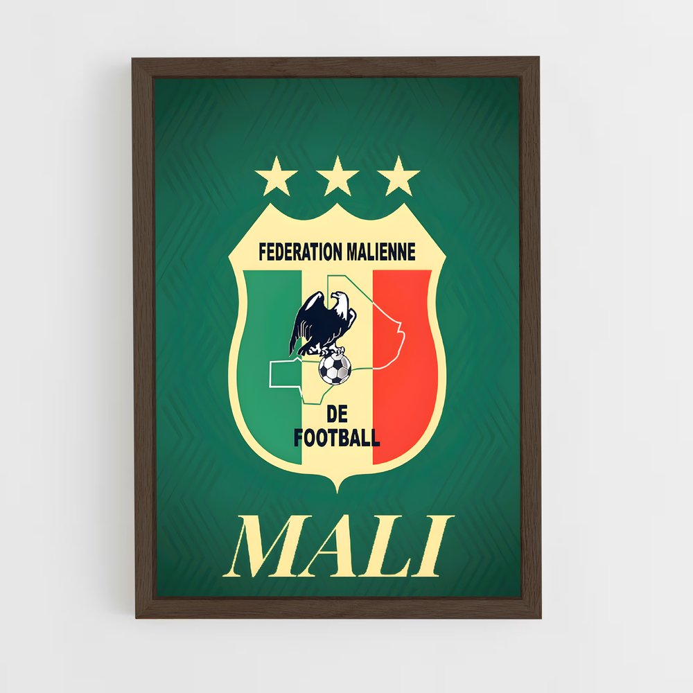 ap-mali national football team-2 cadre Bois foncé